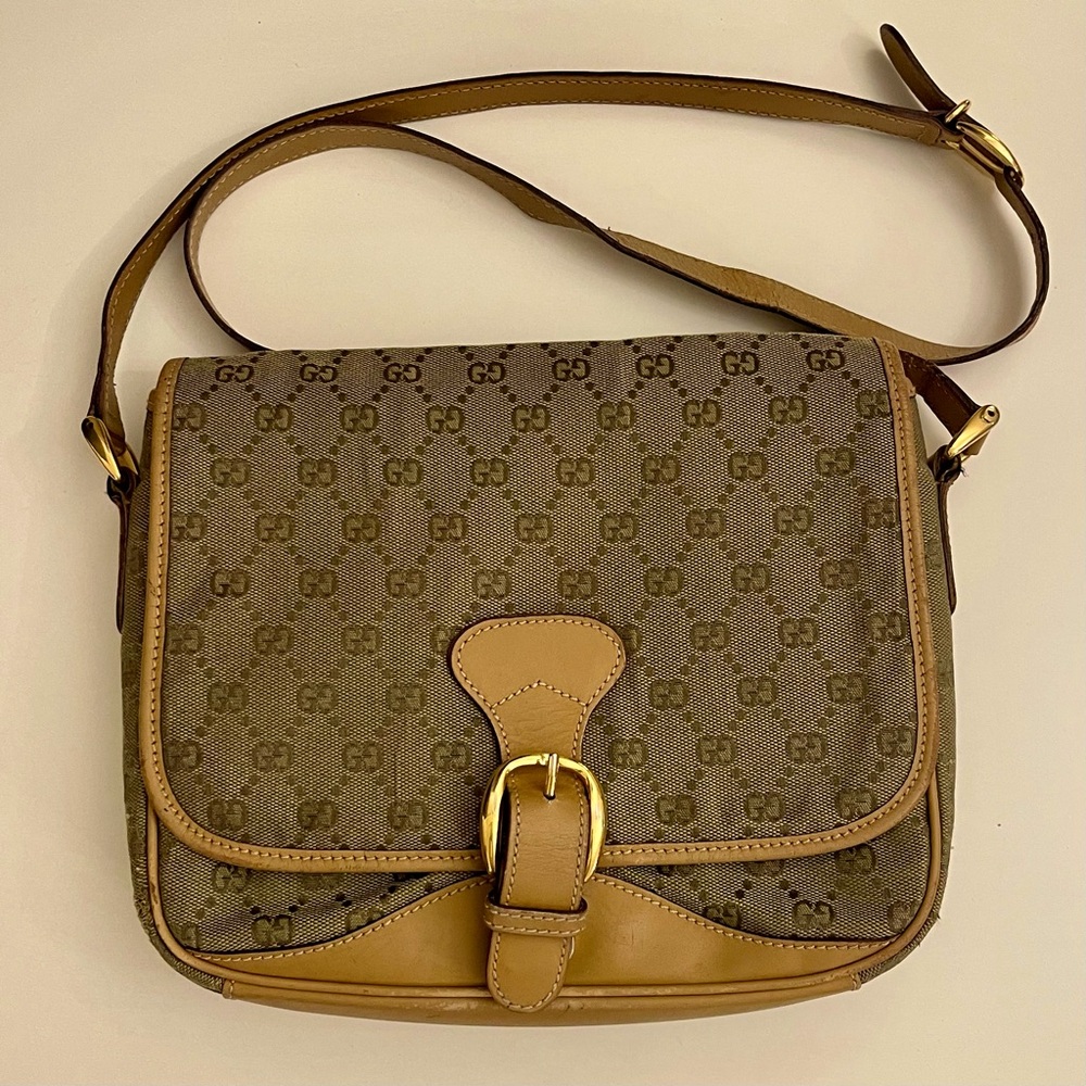 Gucci Vintage Beige Crossbody Bag - Picture 9 of 12